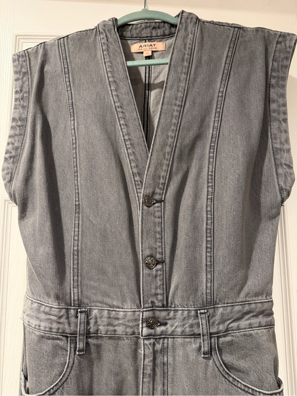 Ariat Woman’s Light Gray Denim jumpsuit